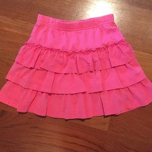 Hanna Andersson tiered pink skirt